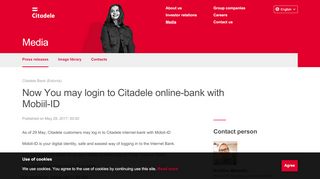 
                            8. Now You may login to Citadele online-bank with Mobiil-ID | Press ...