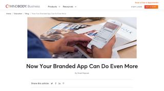 
                            7. Now Your Branded App Can Do Even More | MINDBODY for Business