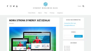
                            4. Nowa strona Synergy już działa! - Poland - Synergy WorldWide Blog