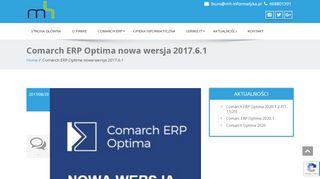 
                            12. Nowa wersja Comarch ERP Optima 2017.6.1 - zmiany w przepisach