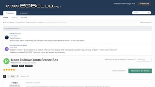 
                            4. Nowe klubowe konto Service Box - Ogólnie - www.206club.net