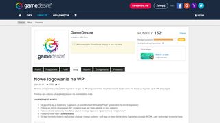 
                            6. Nowe logowanie na WP - Blog - GameDesire