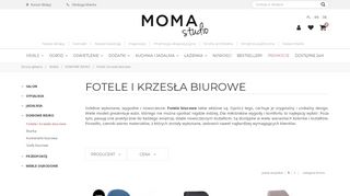 
                            4. Nowoczesne fotele biurowe - Moma Studio