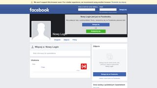 
                            1. Nowy Login | Facebook