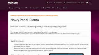 
                            9. Nowy Panel Klienta • Hosting - Ogicom.pl