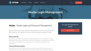 
                            2. Nozbe Login Management - Team Password Manager - Bitium