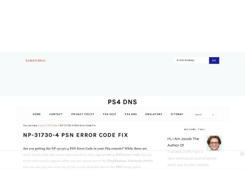 
                            4. NP-31730-4 PSN Error Code Fix - 2019 | Ps4 DNS