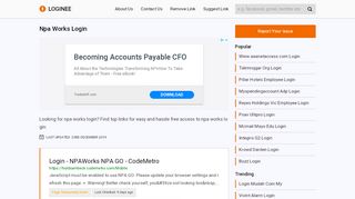 
                            7. Npa Works Login