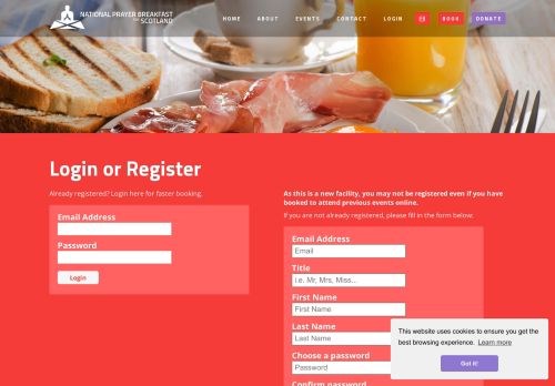 
                            4. NPBS Booking: Your Details - National Prayer Breakfast for Scotland