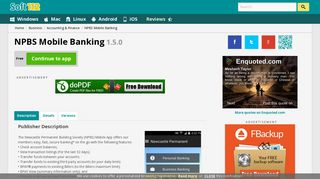 
                            7. NPBS Mobile Banking 1.5.0 Free Download