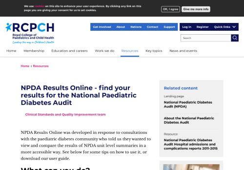 
                            13. NPDA Results Online - find your results for the National Paediatric ...