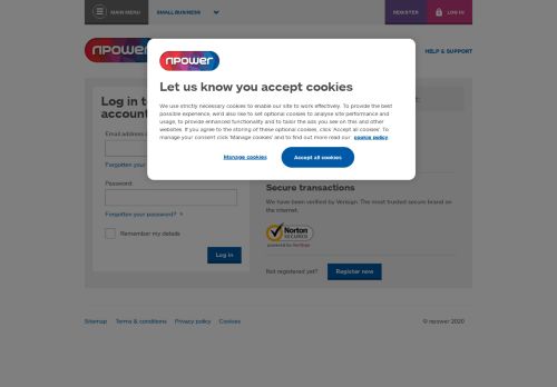 
                            2. npower Login for Small Business Customers | npower Business