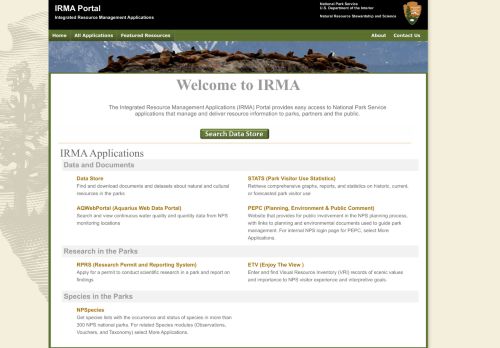 
                            11. NPS IRMA Portal - National Park Service
