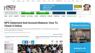 
                            8. NPS Statement And Account Balance: How To Check It Online