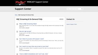 
                            10. NQC Support Center | NQC Streaming & On-Demand FAQs