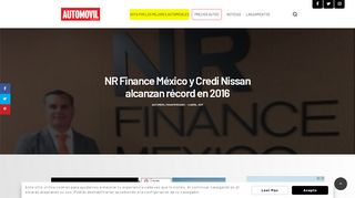 
                            9. NR Finance México y Credi Nissan alcanzan récord en 2016 ...