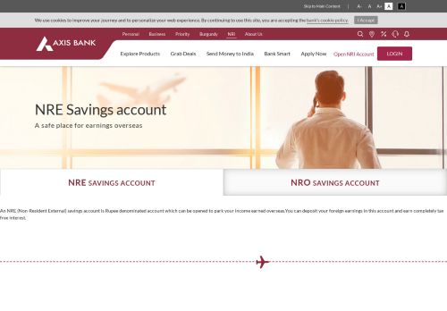 
                            10. NRE Savings Account - NRI Services by Axis Bank