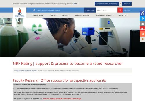 
                            12. NRF | Become a rated researcher - University of Pretoria