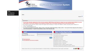 
                            11. NRF Online Submission System