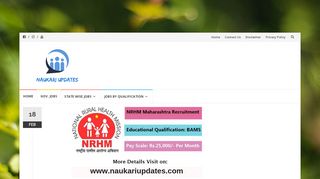 
                            11. NRHM Maharashtra Recruitment 2019 - 9592 ... - Naukari Updates