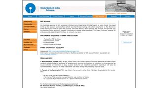 
                            13. NRI Account - State Bank Of India