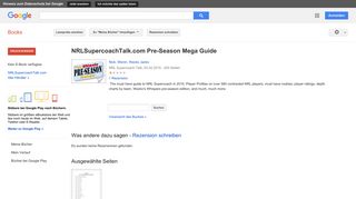 
                            11. NRLSupercoachTalk.com Pre-Season Mega Guide