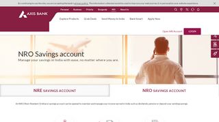 
                            11. NRO Savings Account - NRI Services by Axis Bank