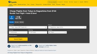 
                            10. NRT to KOJ: Flights from Tokyo to Kagoshima | Expedia
