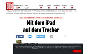 
                            10. NRW-Gründerpreis für moderne Bauern-Software: Mit dem iPad auf ...