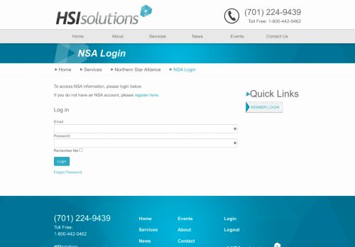 
                            7. NSA Login - HSI Solutions