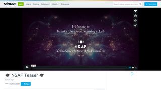 
                            13. NSAF Teaser on Vimeo