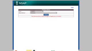 
                            3. NSAP Home Beneficiary Abstract State* --SELECT-- All State ...