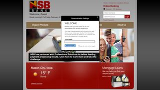 
                            12. NSB Bank - Home Page