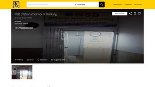 
                            9. NSB (National School of Banking) in Ameerpet, Hyderabad, 500016 ...