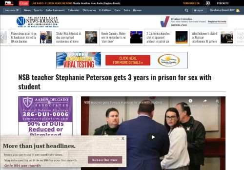 
                            13. NSB teacher Stephanie Peterson gets 3 years in prison for sex with ...