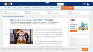 
                            7. NSE unveils mobile app and web platform 'NSE goBID' - IndiaInfoline