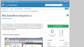 
                            8. NSi AutoStore Express | heise Download
