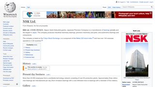 
                            5. NSK Ltd. - Wikipedia