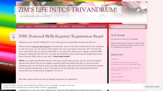 
                            10. NSR (National Skills Registry) Registration Steps! | Zim's Life in TCS ...