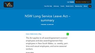 
                            11. NSW Long Service Leave Act – summary - NSW Business Chamber ...