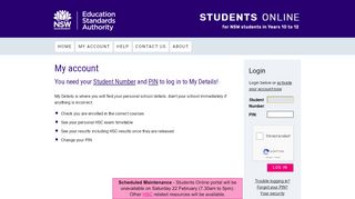 
                            2. NSW Students Online - Year 12 :: Login