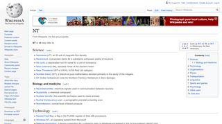 
                            10. NT - Wikipedia