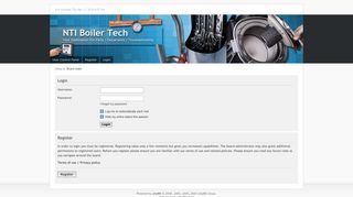 
                            10. NTI Boiler Tech • User Control Panel • Login