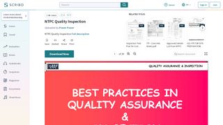 
                            4. NTPC Quality Inspection | Quality Assurance | Specification - Scribd