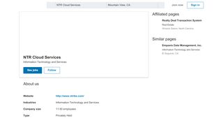 
                            11. NTR Cloud Services | LinkedIn