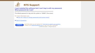 
                            8. NTS FAQ - Login Password - Nazarene Treasury System