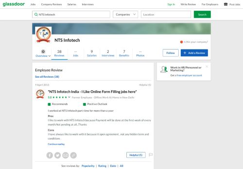 
                            12. NTS Infotech India - I Like Online Form Filling jobs here - ...