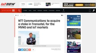 
                            10. NTT Communications to acquire a stake in Transatel, for the MVNO ...