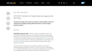 
                            12. NTT DATA Transforms Transportation and Logistics with SAP Ariba
