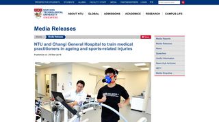 
                            12. NTU and Changi General Hospital to train medical ... - News Detail